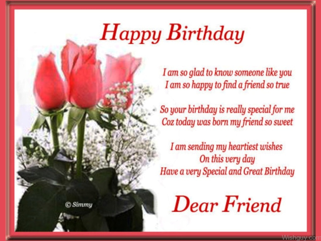 Birthday Wishes For Friend - Wishes, Greetings, Pictures – Wish Guy