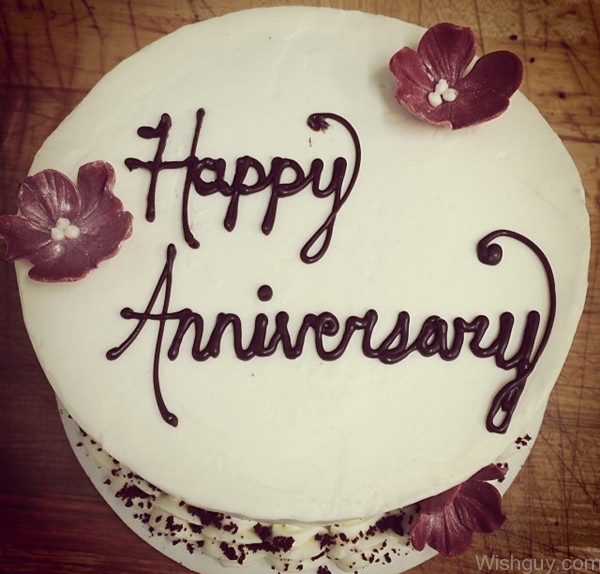 Happy Weeding Anniversary - Cake Image