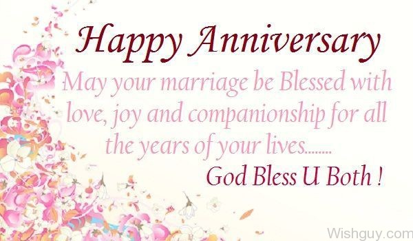 Happy Anniversary God Bless U Both