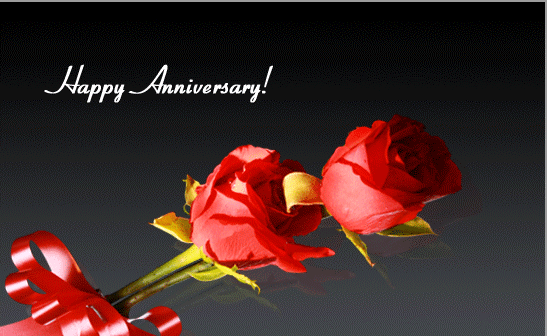 Happy Anniversary - Sending Red Roses