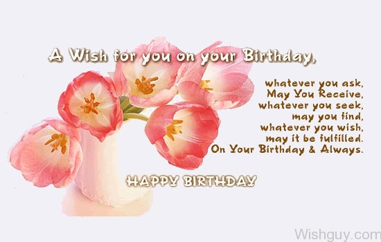 Wishing You Happy Belated Birthday