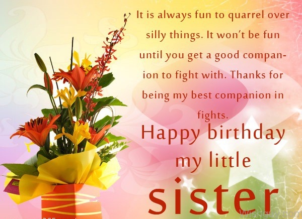 Happy Birthday My Little Sister