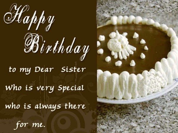 Happy Birthday To My Dear Sis