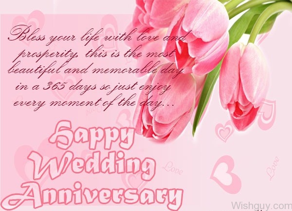 Happy Wedding Anniversary Bless Your Life