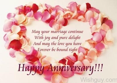 Happy Wedding Anniversary From Heart