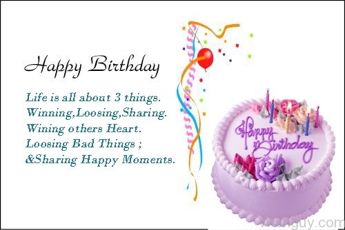 Sharing Happy Moments - Happy Birthday