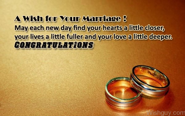 A Wish For Your Marriage