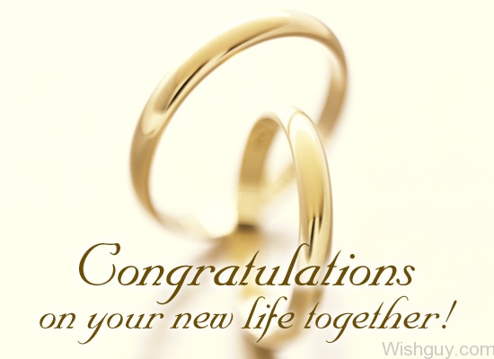 Congrates On Your New Life Together