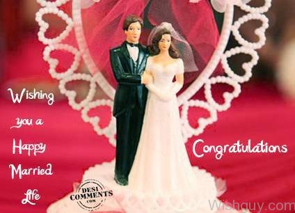 Congrats - wish You A happy Married Life