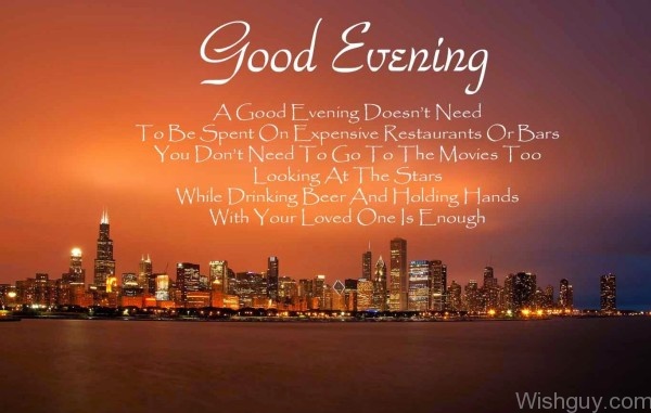 Good Evening !!