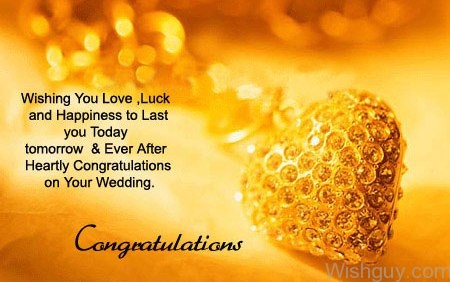 Heartly Congratulations On Your Wedding