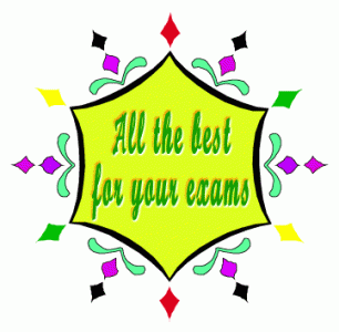 All The Best For Your Exams