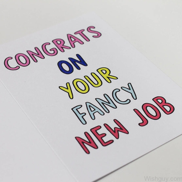 Congrates On Your New Fancy Job