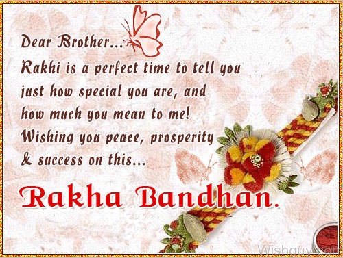 Dear Brother - Happy Raksha Bandhan