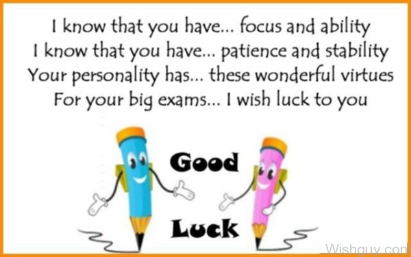 I Wish Luck To you