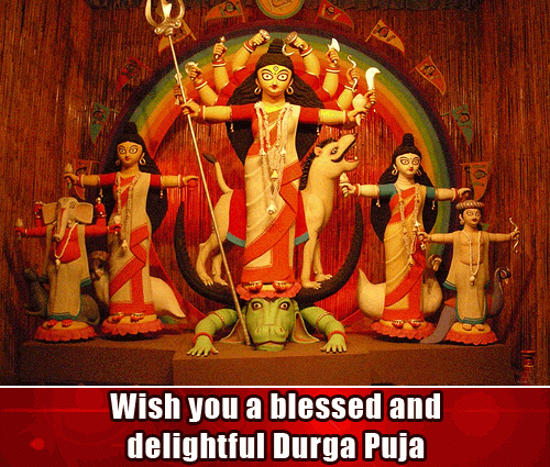 Wish You A Blessed And Delightful Durga Puja