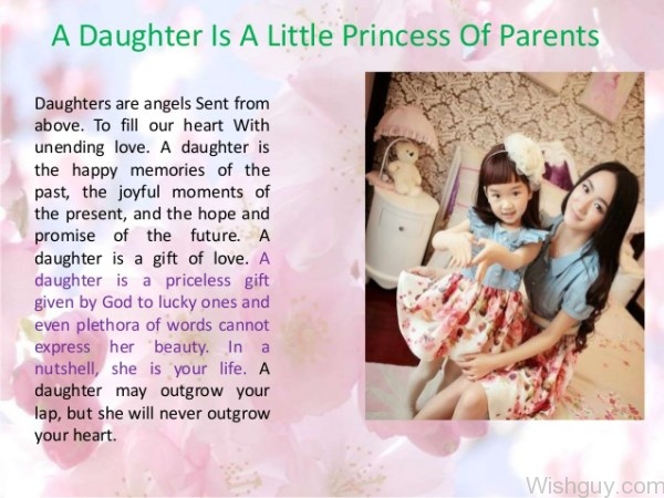 A Daughter Is A Little Princess Of Parents-ws54