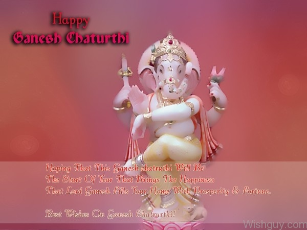 Beautiful Picture of Ganesh ji - Happy Ganesh Chaturthi-ab12