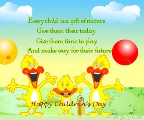 Ducks Wishes You Happy Childrens Day-cd19