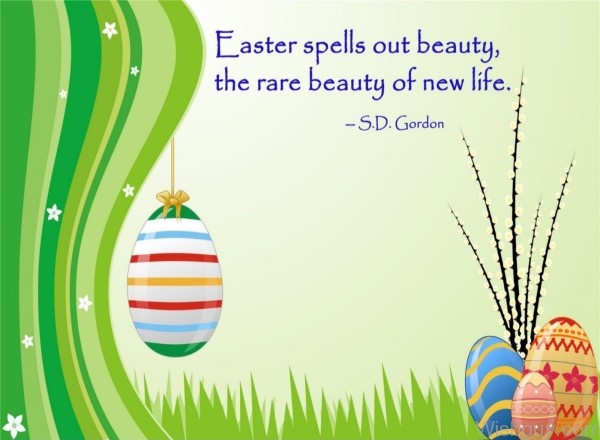Easter Spells Out Beauty,The Rare Beauty Of New Life-es111