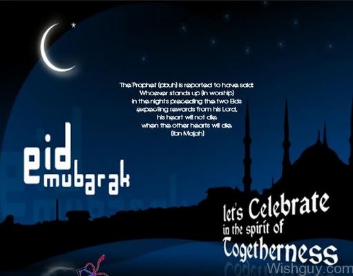 Eid Mubarak - Let Celebrate In The Spirit Of Togetherness-wg210