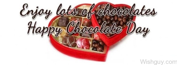 Enjoy Lots Of Chocolates Happy Chocolate Day-bc111