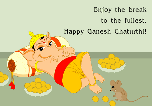 Enjoy The Break To The Fullest - Happy Ganesh Chaturthi-ab13