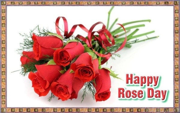 Happy Rose Day Frame Picture-cm116