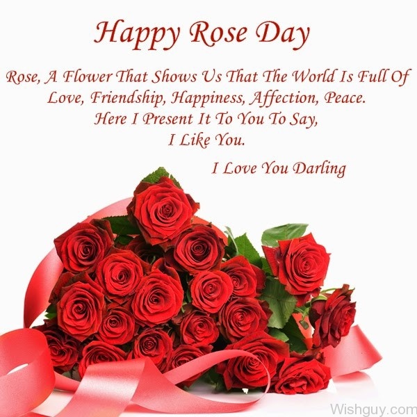 Happy Rose Day I Love You Darling-cm118