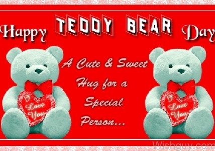 Happy Teddy Bear Day To A Cute & Sweet Friend-me112