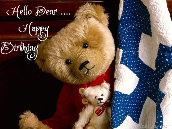 Hello Dear - Happy Teddy Bear Day-me120