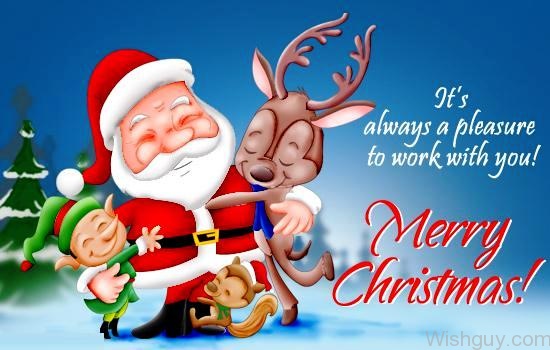 Its Always A Pleasure To Work With You - Merry Christmas-wm112