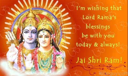 Lord Rama's Blessing On Ram Navami-wg114