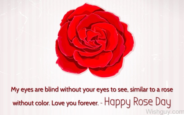 My Eyes Are Blind Without Your Eyes To See Happy Rose Day-cm138