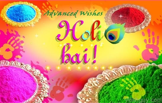 Wishing U In Advance - HAppy Holi-mp156