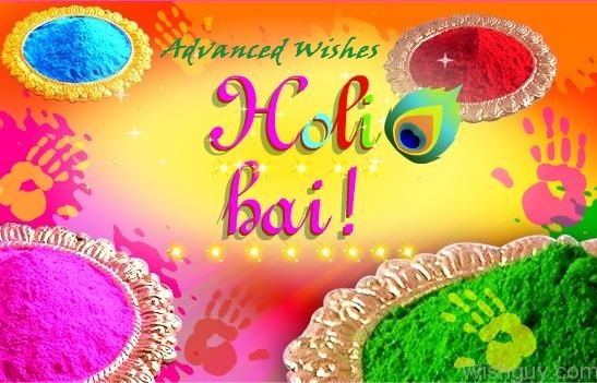 Wishing U In Advance - HAppy Holi-mp156