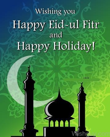 Wishing You Happy Eid Ul Fitr-mc127