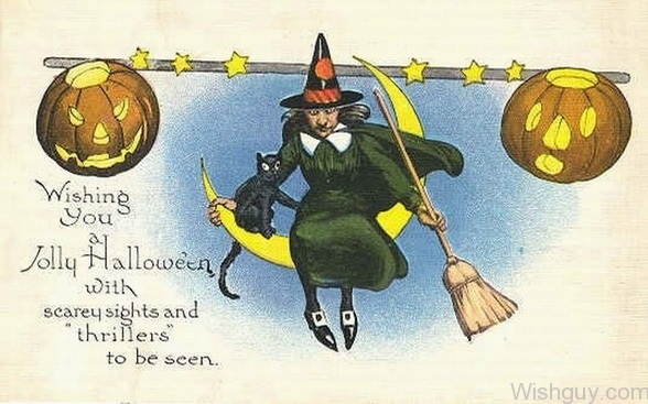 Wishing You Jolly Halloween With Scarey Sights And Thrillers To Be Seen-ds134