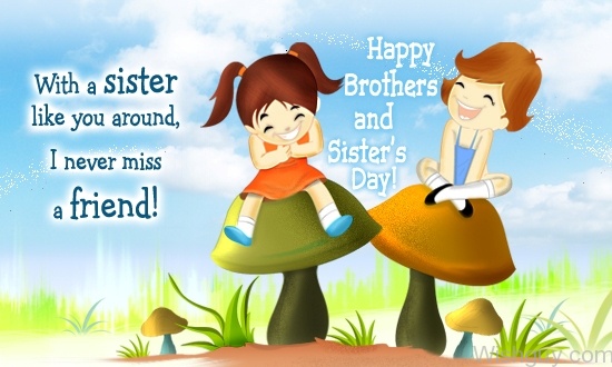 Happy Brothers And Sister's Day-wi24