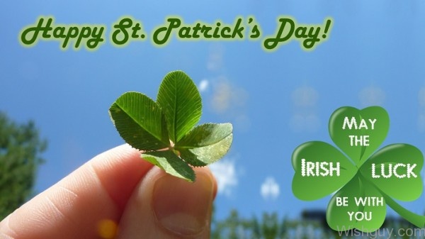 Happy St Patrick's Day -May The Irish Luck Be With You-wq91