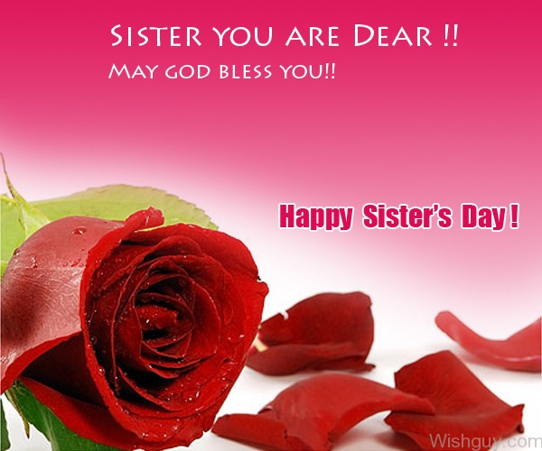 Sister You Are Dear - Happy Sister's Day-wi212