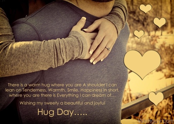 Beautiful And Joyful Hug Day Wishes -n2