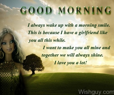 Good Morning Message To A Girlfriend -A11