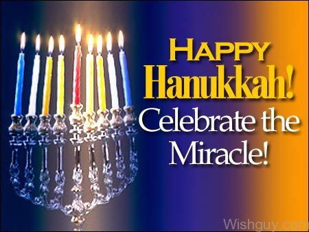 Happy Hanukkah Celebrate The Miracle -af6