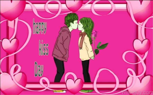 Happy Kiss Day Sweet Couple-fty709