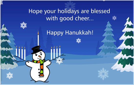 Hope Your Holidays Are Blessed - happy Hanukkah -af5