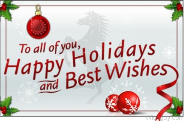 Best Wishes For Holidays