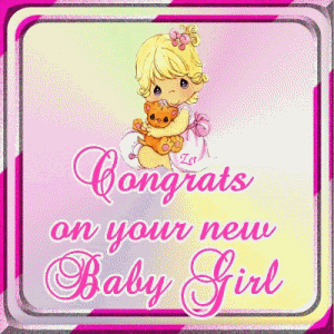 Congrates On Your New Baby Girl -mn36