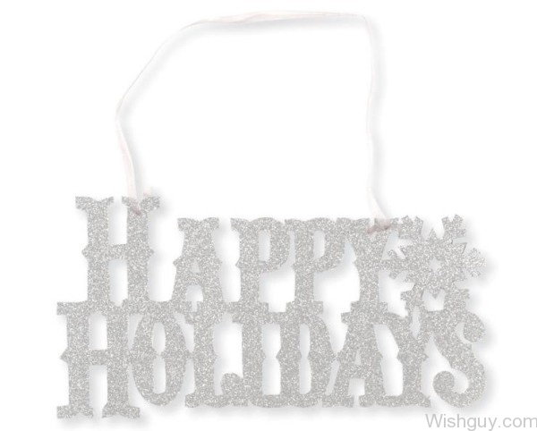 Happy Holidays Glitter Image