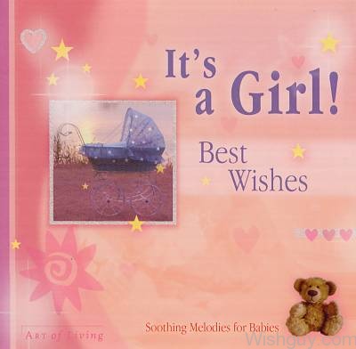 It's A Girl - Best Wishes -mn36